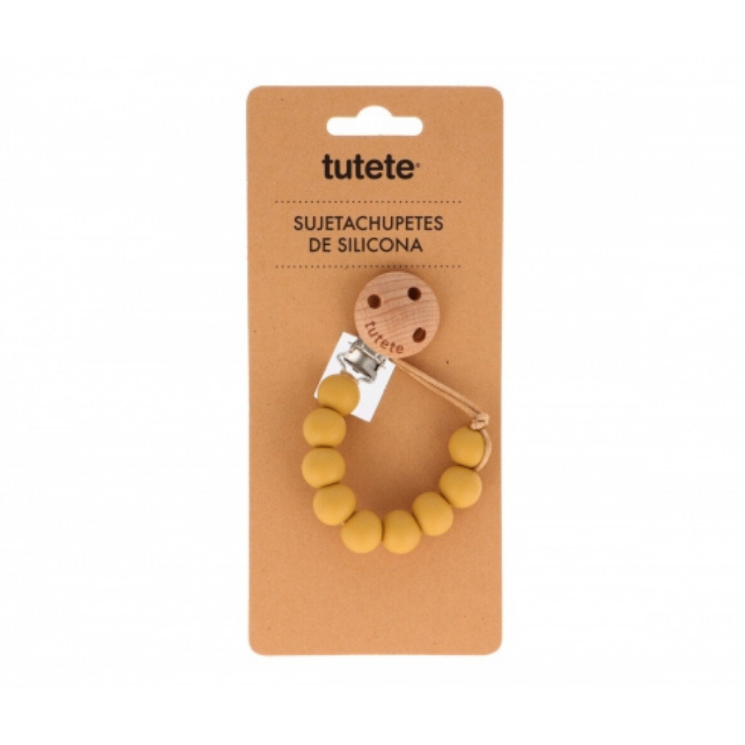 Prende-chucha Silicone Pure - Mostarda