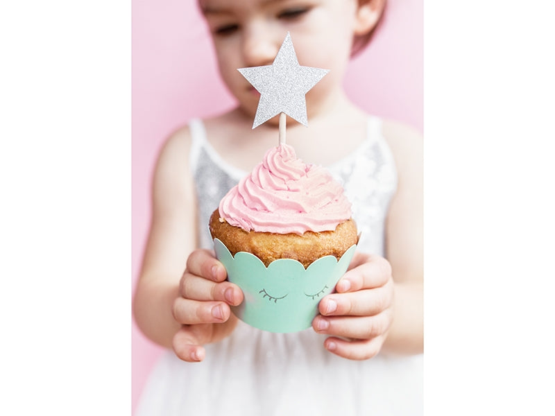 Formas cupcakes olhos fechados