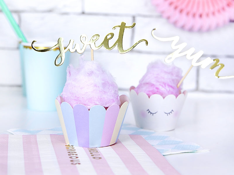 Formas cupcakes olhos fechados