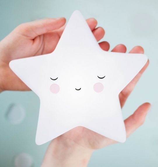 Luz presença estrela branca