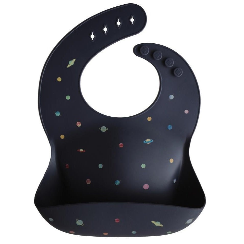 Babete silicone mushie - planets