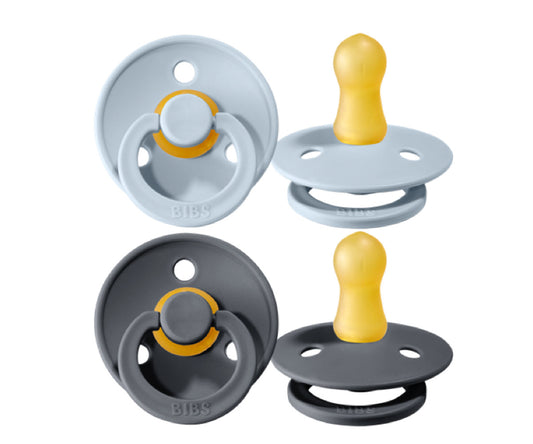 Conj. 2 chuchas BIBS® iron/baby blue