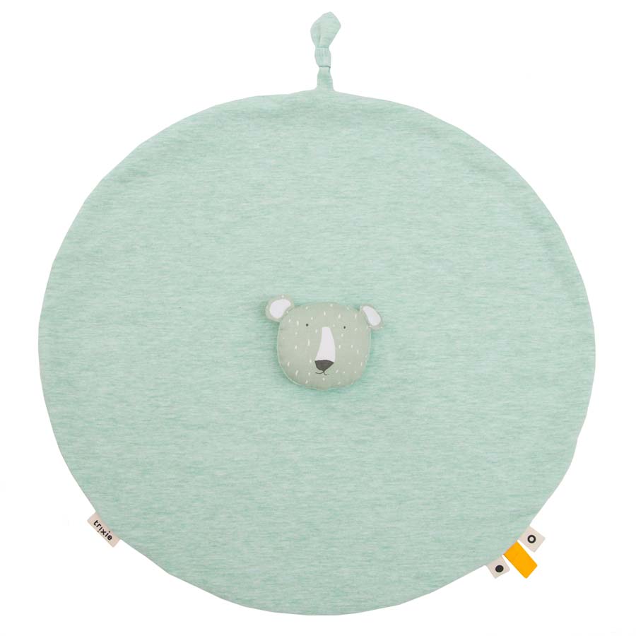 Doudou urso polar água pano redondo