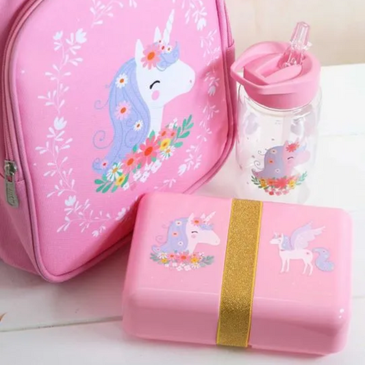 Caixa rectângular unicórnios