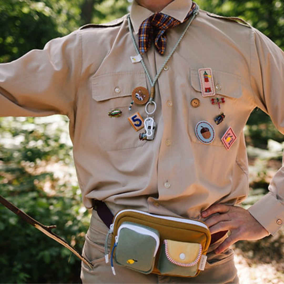 Bolsa cintura kakhi bolso verde