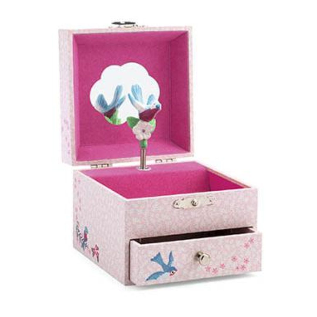 Caixa de música pássaro