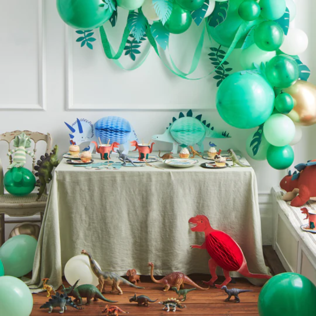 Decoração dinossauros honeycomb