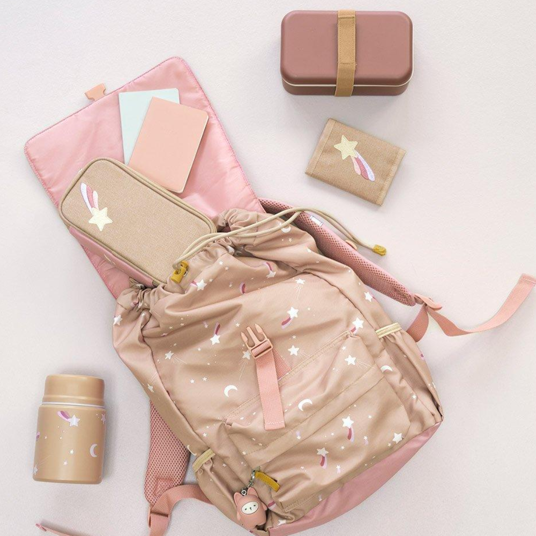 Carteira bege estrela