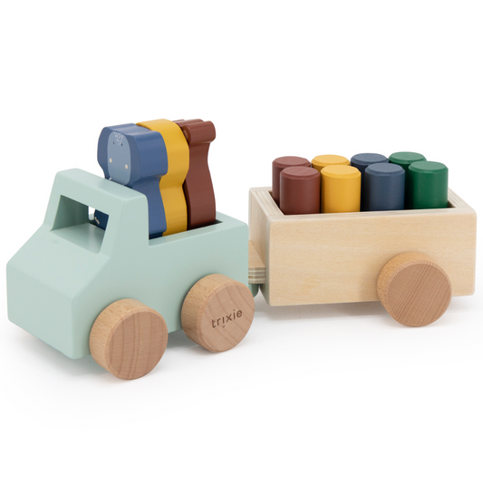 Carro com atrelado animais