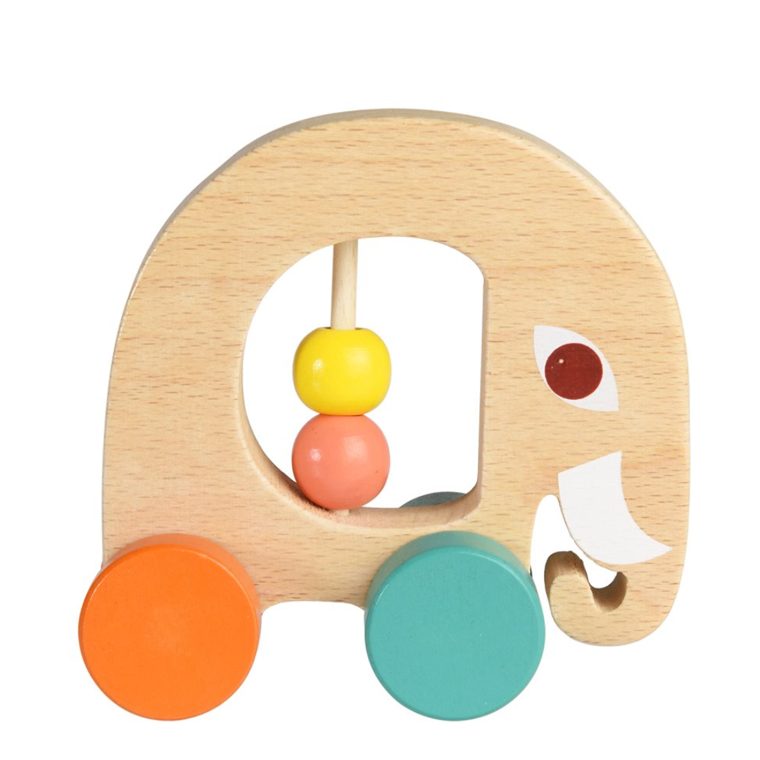 Brinquedo de empurrar elefante maravilhas selvagens