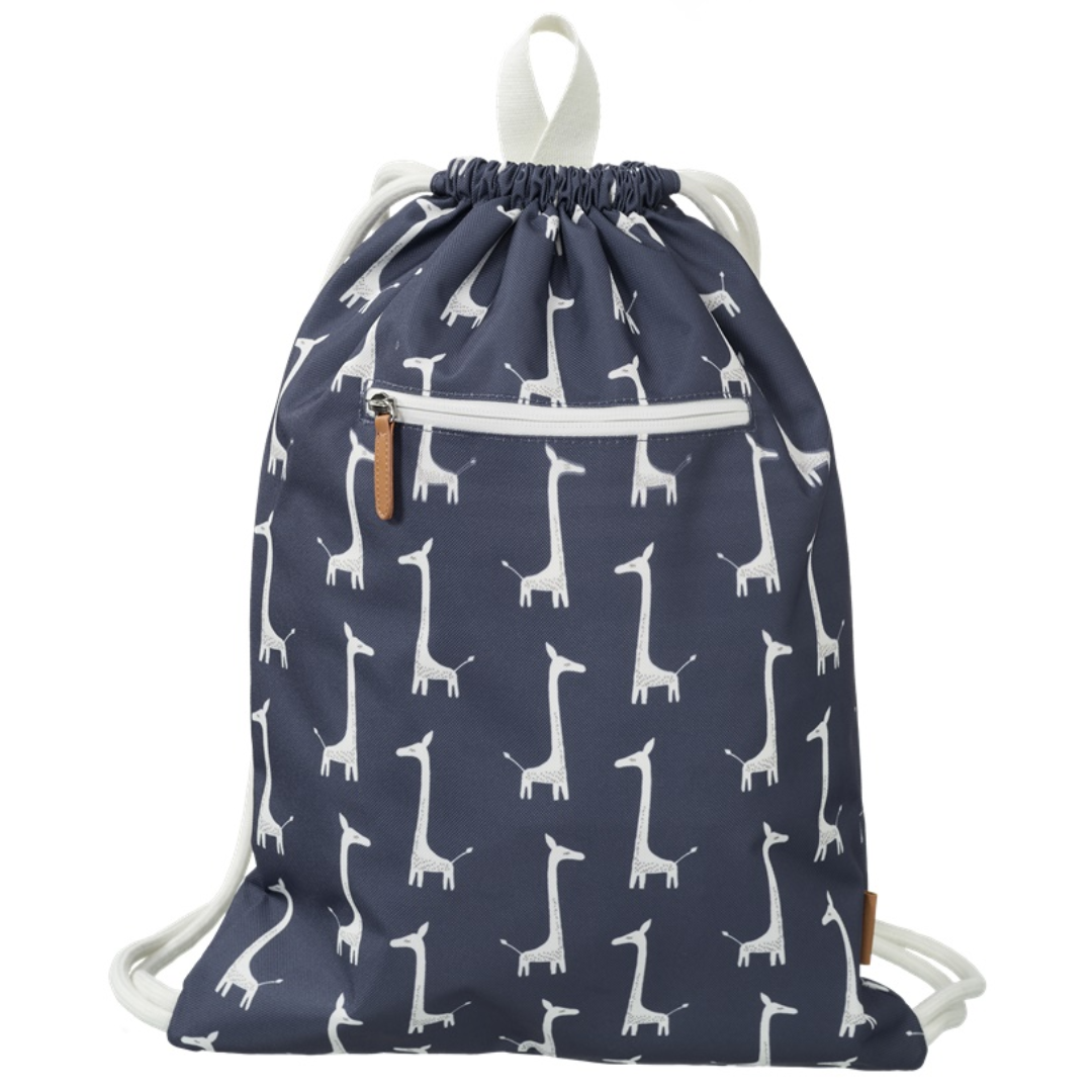 Mochila cordões girafa