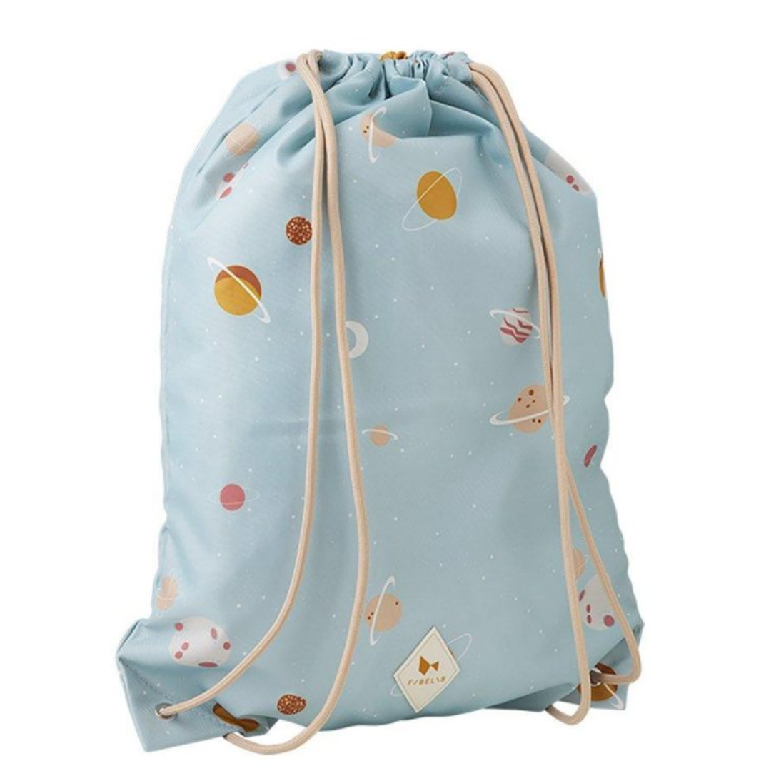 Mochila cordões planetas