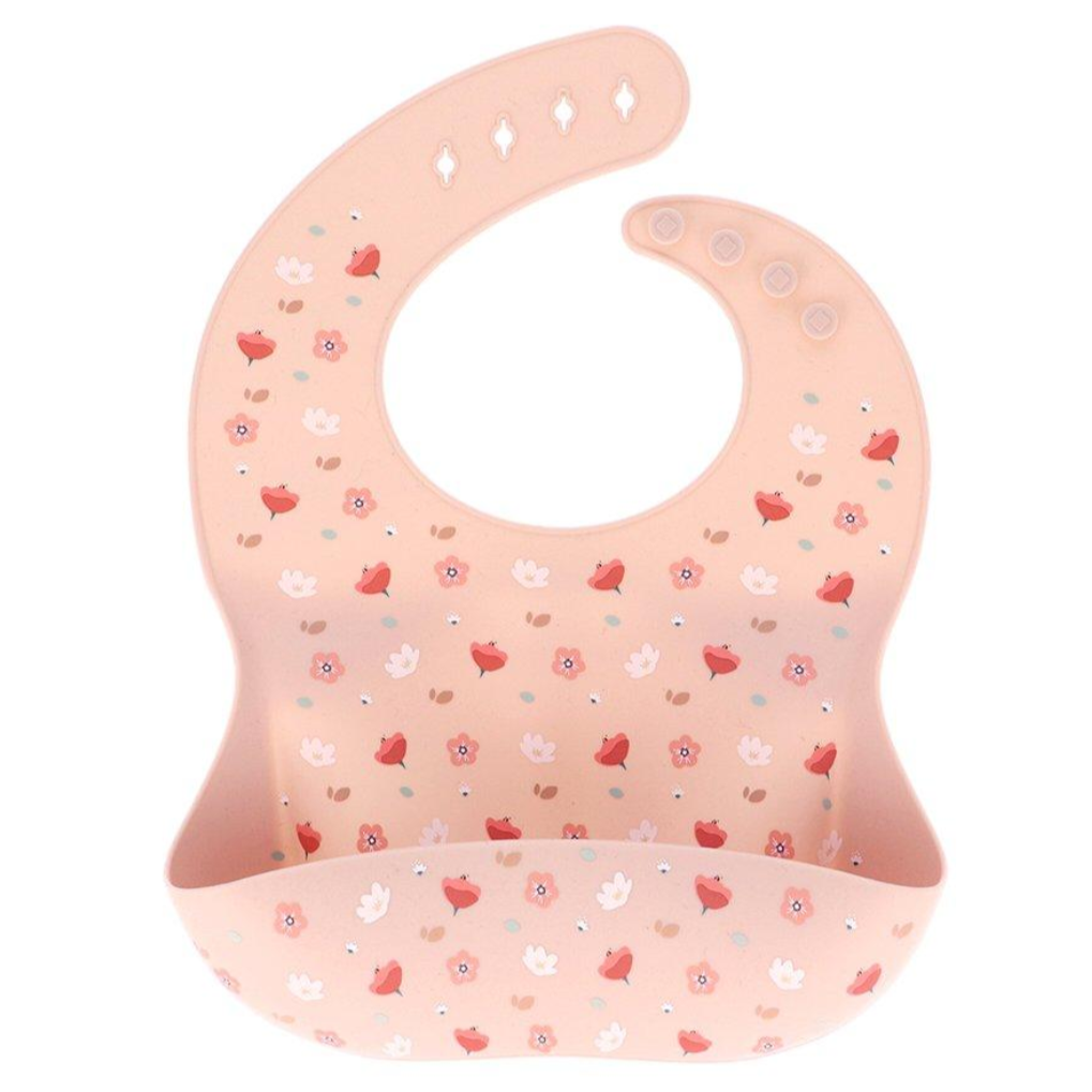Babete silicone tutete - flores