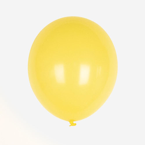Balões de látex amarelo