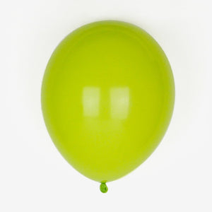 Balões de látex verde claro