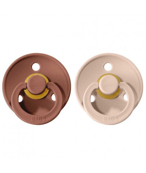 Conj. 2 chuchas BIBS® blush/woodchuck