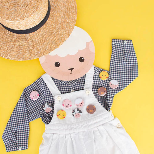 Crachás animais da quinta