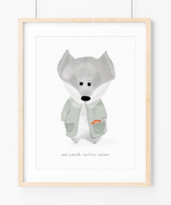 Kind wolf ilustração