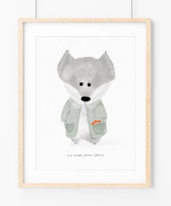 Kind wolf ilustração
