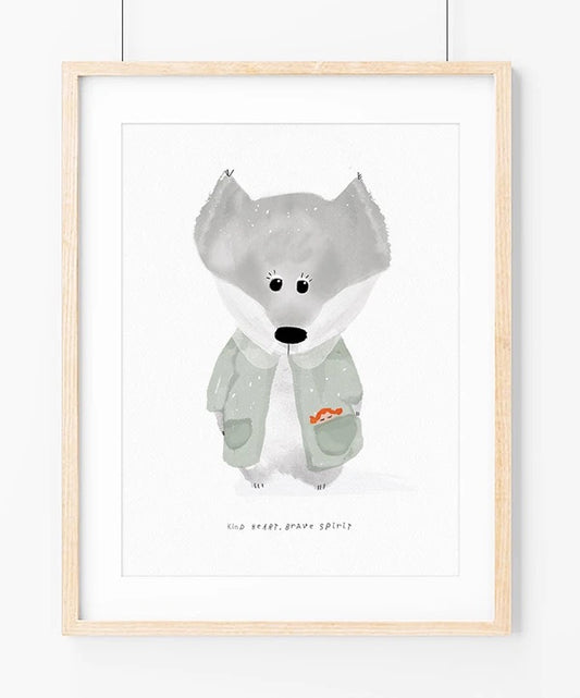 Kind wolf ilustração