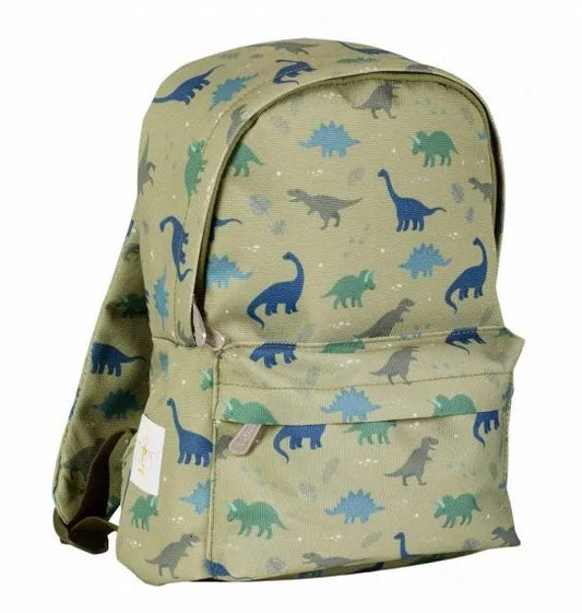 Mini mochila dinossauros verde
