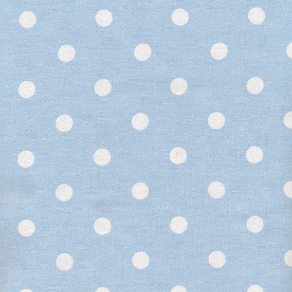 Tecido plastificado - dots big light blue