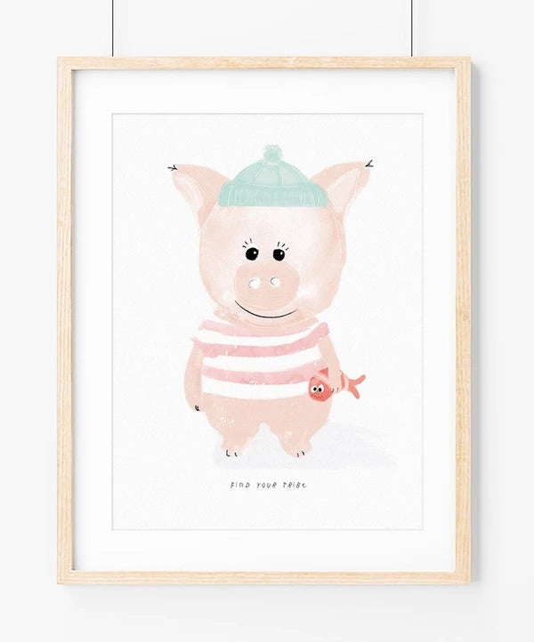 Sailor piglet ilustração