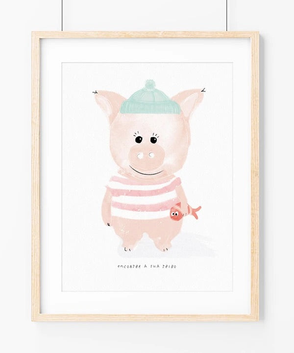 Sailor piglet ilustração