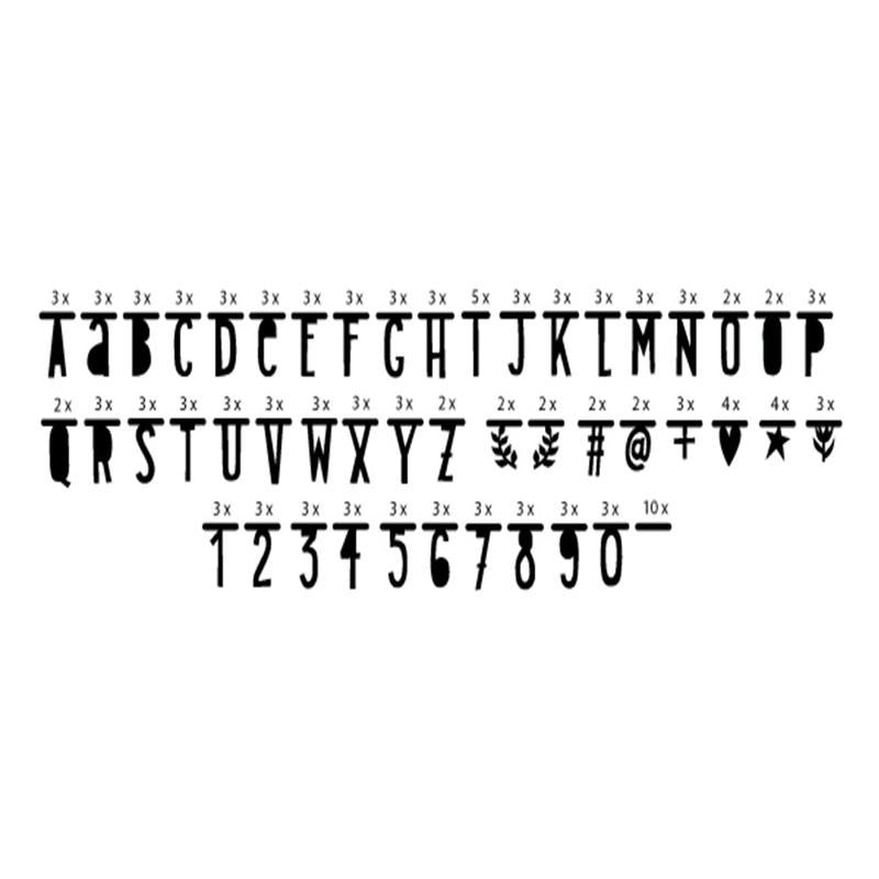 Grinalda letras preto