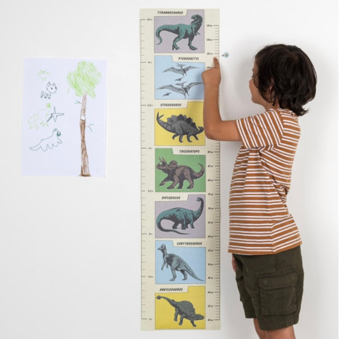 Régua de parede dinossauros