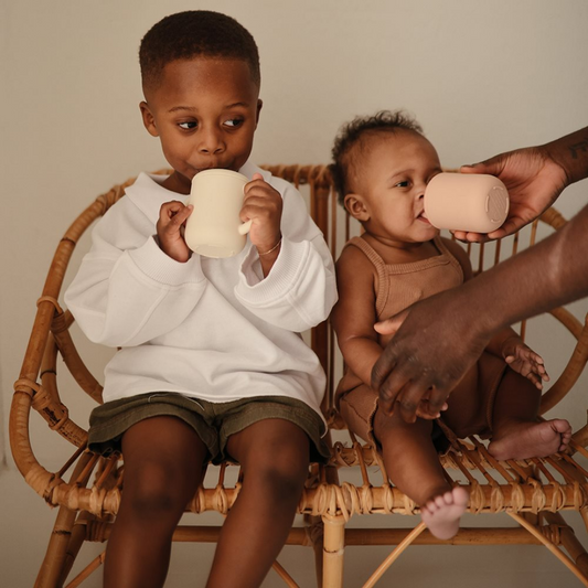 Copo silicone com palhinha - shifting sand