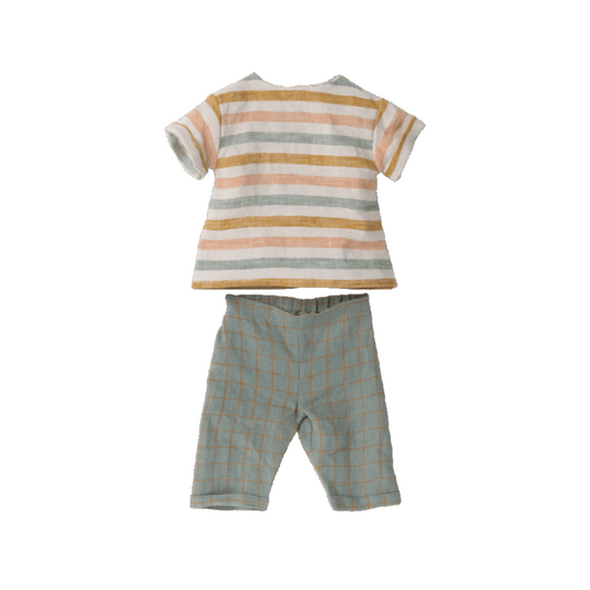 Coelho tamanho 4 t-shirt riscas e calções