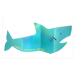 Cartão aniversário tubarão