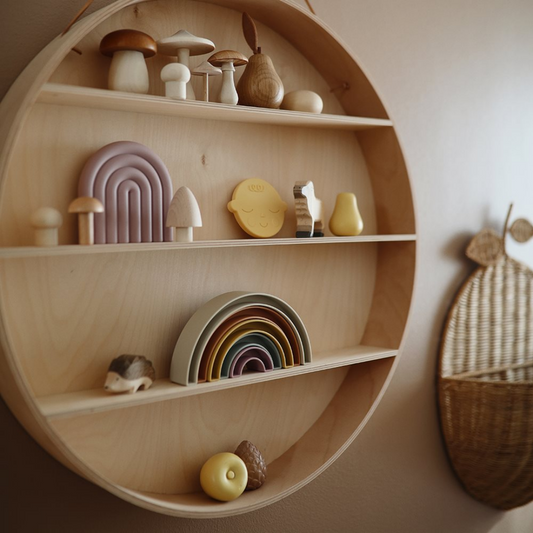 Arco íris de empilhar tropical