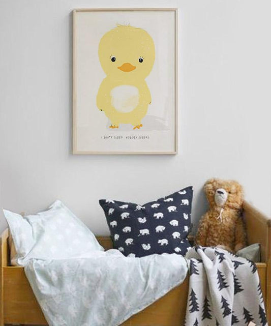 Never Sleeps Chick ilustração