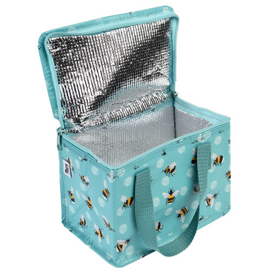 lancheira térmica abelhas azul