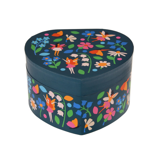 Caixa de música coração fadas