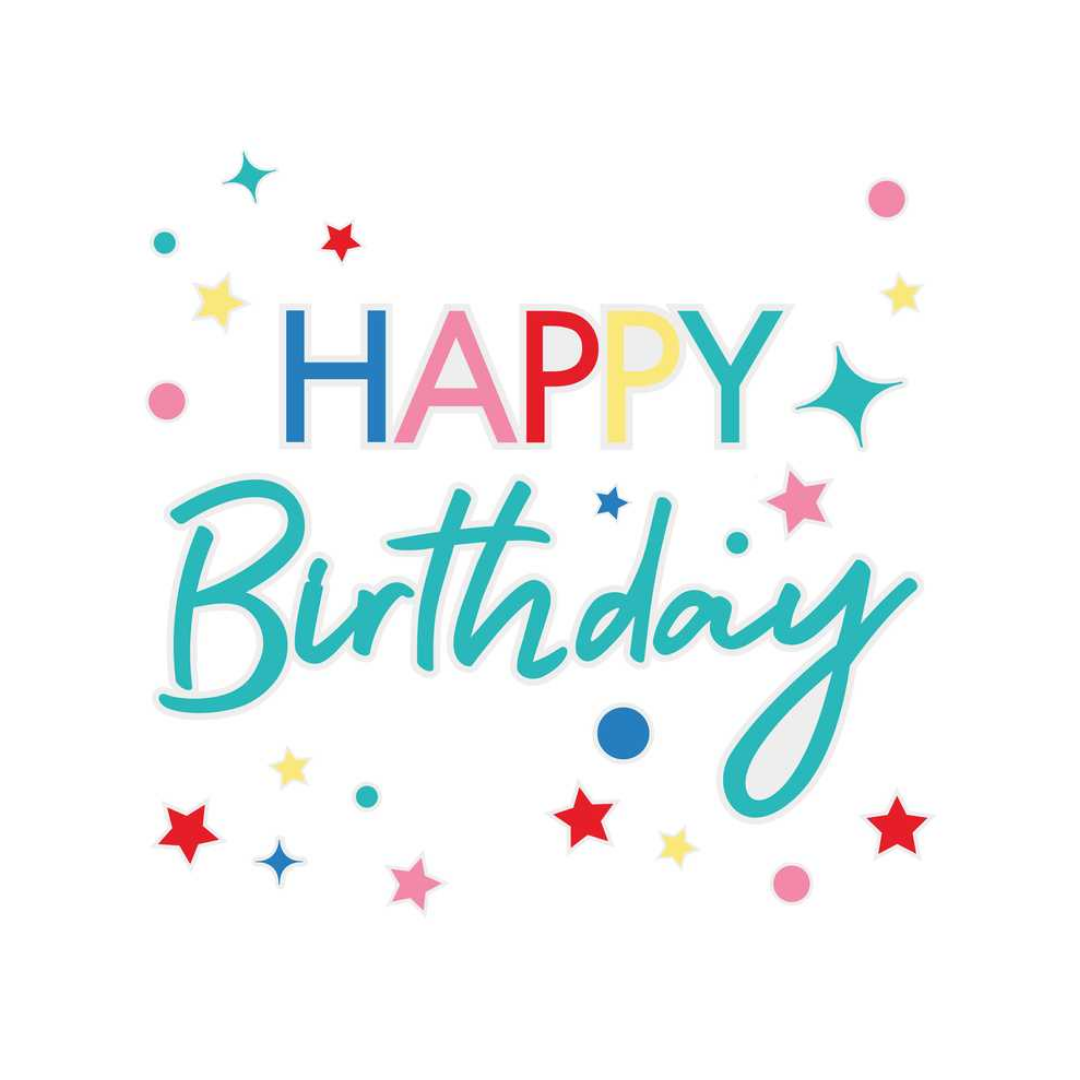 Autocolantes para janela "Happy Birthday"