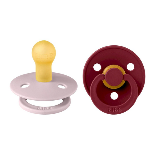 Conj. 2 chuchas BIBS® pink plum/elderberry