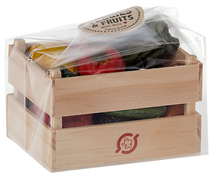 Caixote de frutas e vegetais