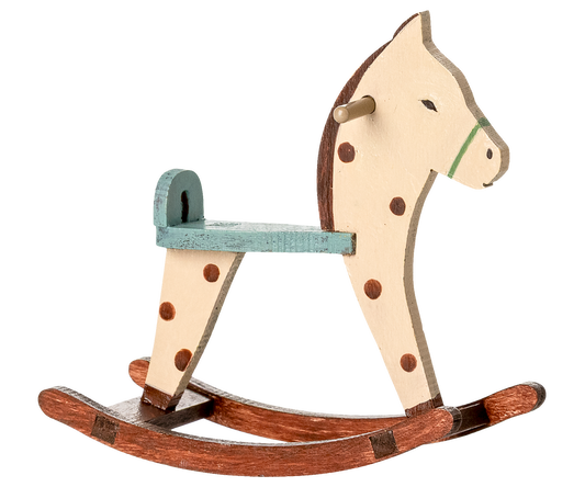 Cavalo de baloiço malhado
