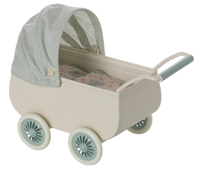 Carrinho de bebé com ratinho - Mint
