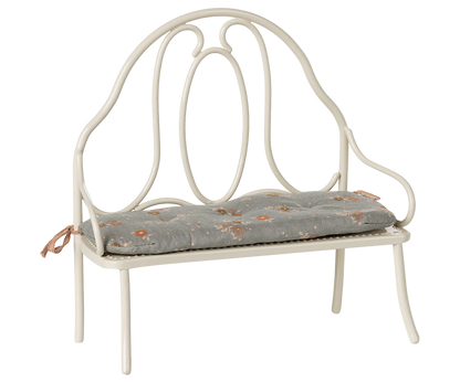 Banco vintage, Miniatura - Branco creme