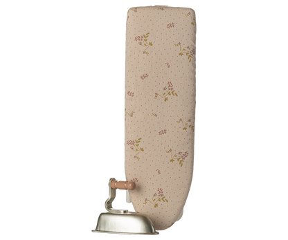 Ferro e tábua de engomar, Miniatura – Branco creme