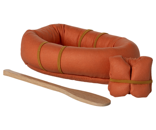 Barco de borracha laranja