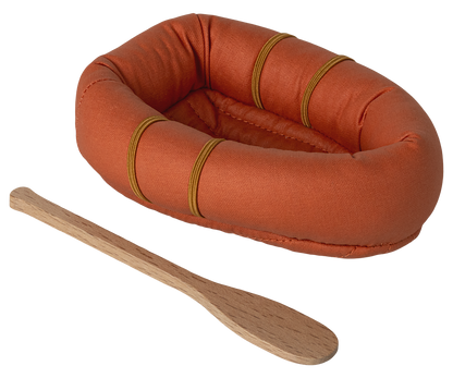 Barco de borracha laranja
