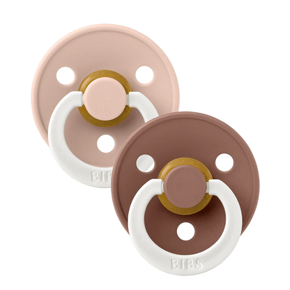 Conj. 2 chuchas BIBS® noturnas - Blush Glow/Woodchuck