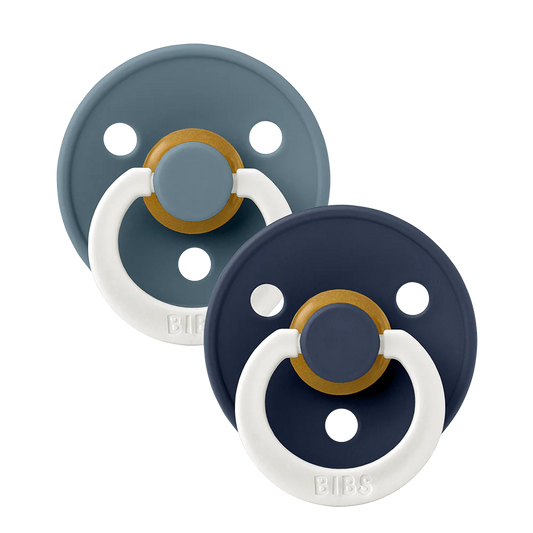 Conj. 2 chuchas BIBS® noturnas - Petrol Glow/Deep Space