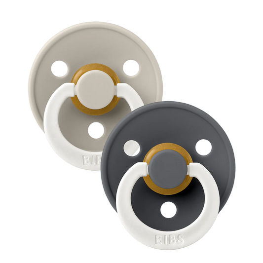 Conj. 2 chuchas BIBS® noturnas - Sand Glow/Iron GLOW