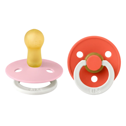 Conj. 2 chuchas BIBS® noturnas - Baby Pink/Tango
